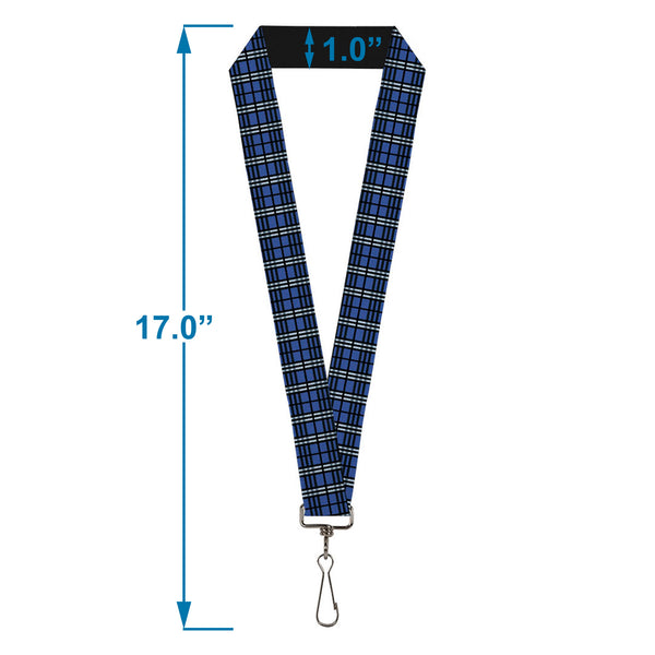Buckle-Down Lanyard - 1.0" - Plaid Navy