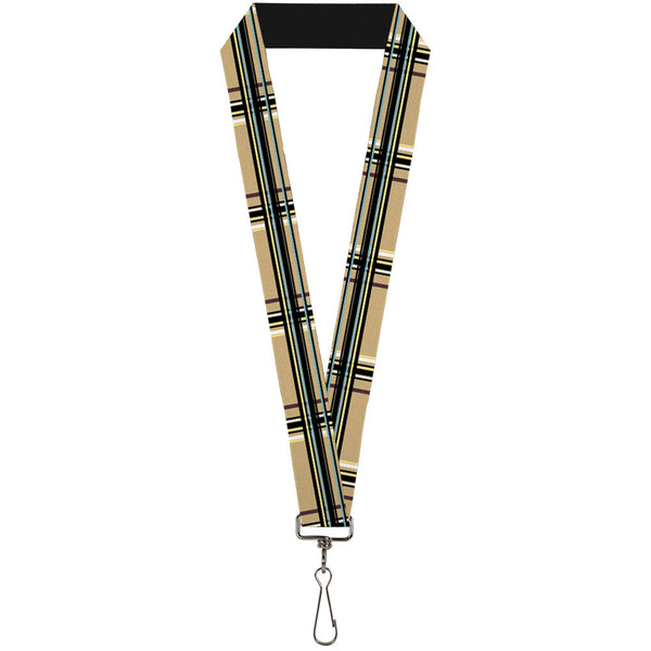 Buckle-Down Lanyard - 1.0" - Plaid Tan