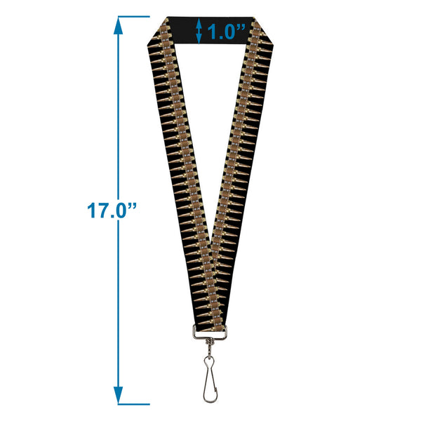 Buckle-Down Lanyard - 1.0" - Printed Bullets Pattern