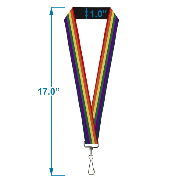 Buckle-Down Lanyard - 1.0" - Rainbow