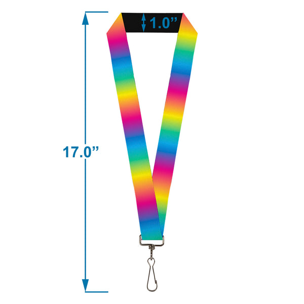 Buckle-Down Lanyard - 1.0" - Rainbow Ombre