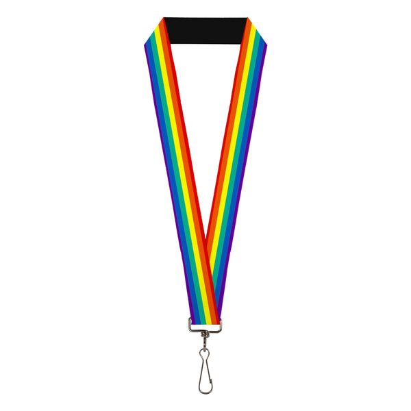 Buckle-Down Lanyard - 1.0" - Rainbow Print