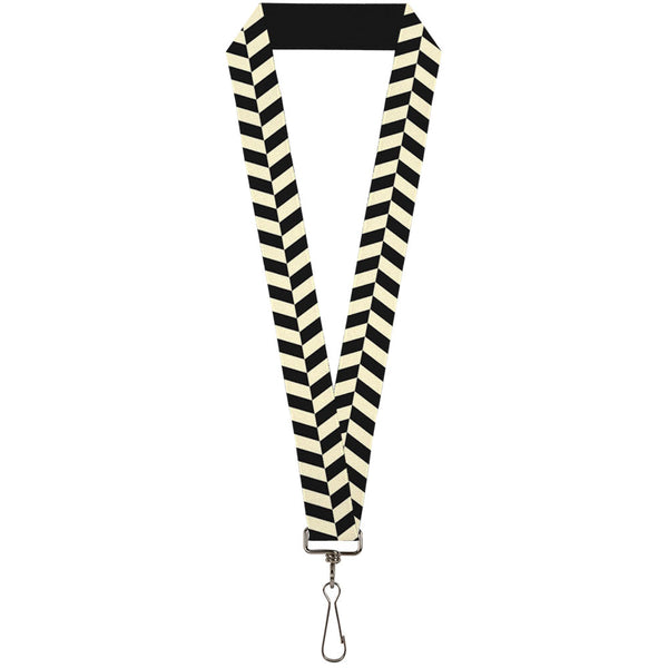 Buckle-Down Lanyard - 1.0" - Rhombus Split White Black
