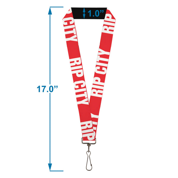 Buckle-Down Lanyard - 1.0" - RIP CITY Red White