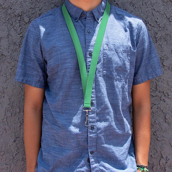Buckle-Down Lanyard - 1.0" - Solid Rainforest Green