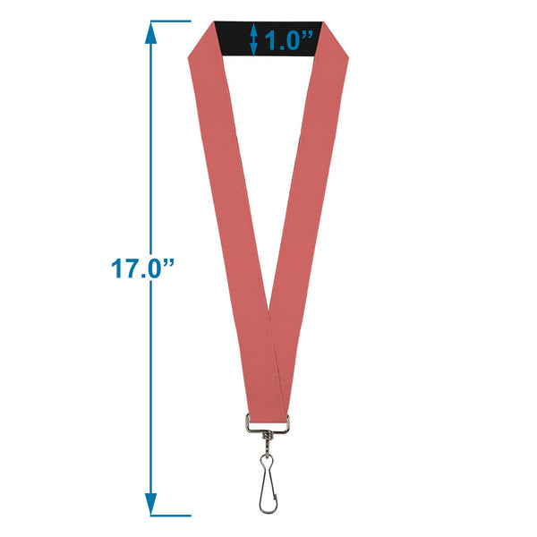 Buckle-Down Lanyard - 1.0" - Solid Salmon Orange