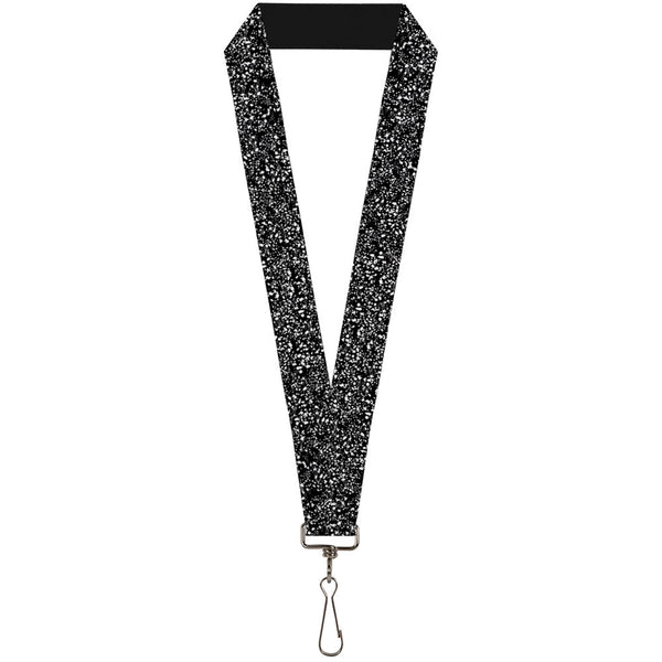 Buckle-Down Lanyard - 1.0" - Speckle Black White