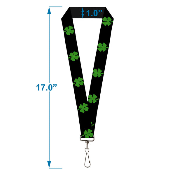 Buckle-Down Lanyard - 1.0" - St Pat's Black Green