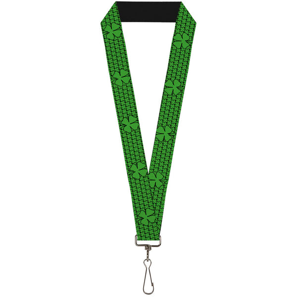Buckle-Down Lanyard - 1.0" - St Pat's Clovers Green
