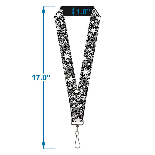 Buckle-Down Lanyard - 1.0" - Stargazer Black White