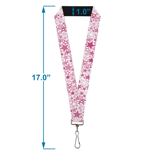 Buckle-Down Lanyard - 1.0" - Stargazer White Pink