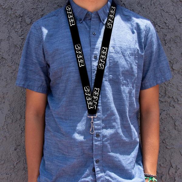 Buckle-Down Lanyard - 1.0" - STEEZ 3-D Black White