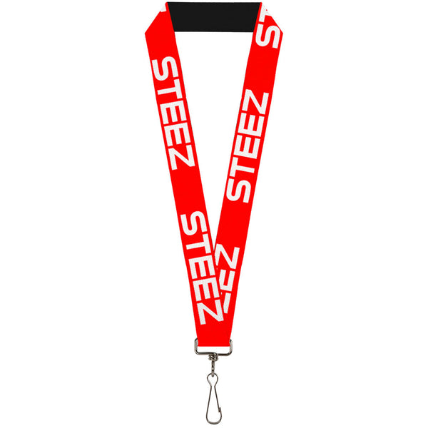 Buckle-Down Lanyard - 1.0" - STEEZ Flat Red White