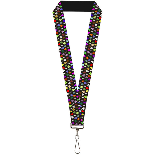 Buckle-Down Lanyard - 1.0" - Suits $$$ Black Multi Color