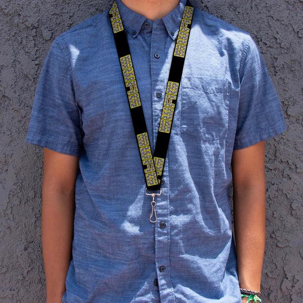 Buckle-Down Lanyard - 1.0" - SWAG Black Bling