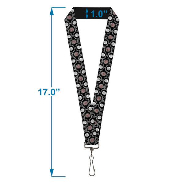 Buckle-Down Lanyard - 1.0" - Tapestry 1 Black