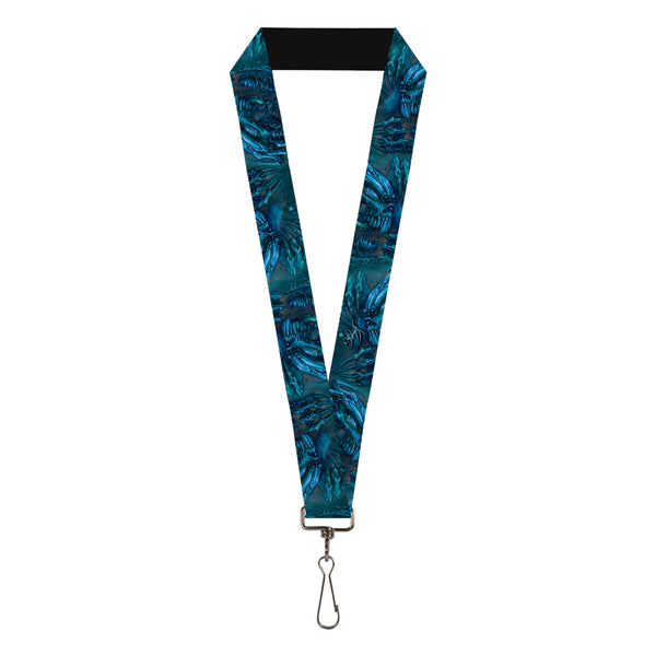 Buckle-Down Lanyard - 1.0" - Tattoo Johnny-Brutal Blue