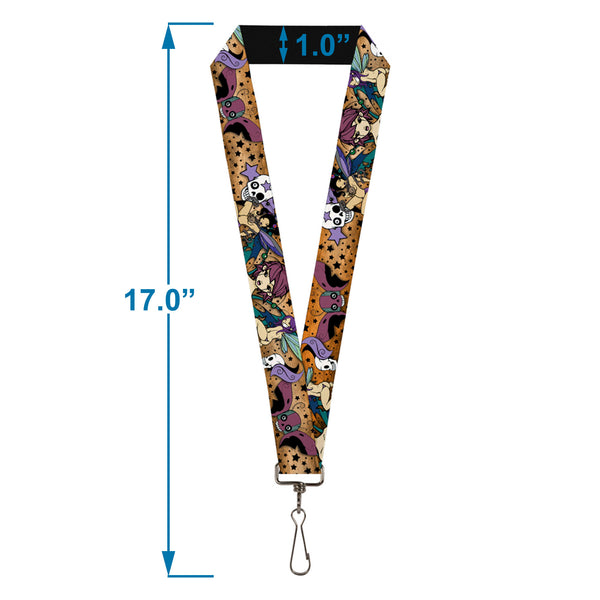 Buckle-Down Lanyard - 1.0" - Tattoo Johnny-Fairy Gothic