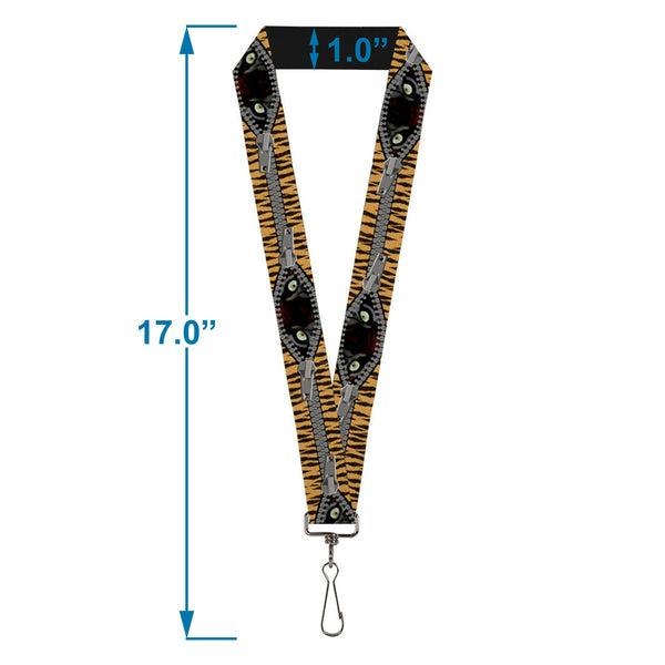 Buckle-Down Lanyard - 1.0" - Tiger Eyes