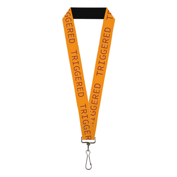 Buckle-Down Lanyard - 1.0" - TRIGGERED Orange Burgundy