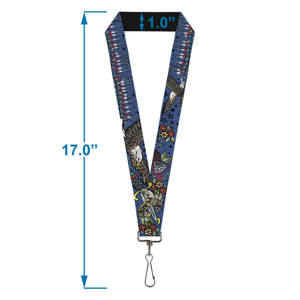 Buckle-Down Lanyard - 1.0" - Truth And Justice Blue