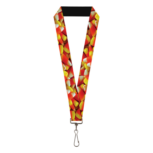 Buckle-Down Lanyard - 1.0" - Vivid Candy Corn Stacked