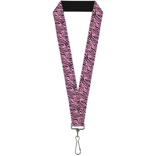 Buckle-Down Lanyard - 1.0" - Zebra 2 Baby Pink
