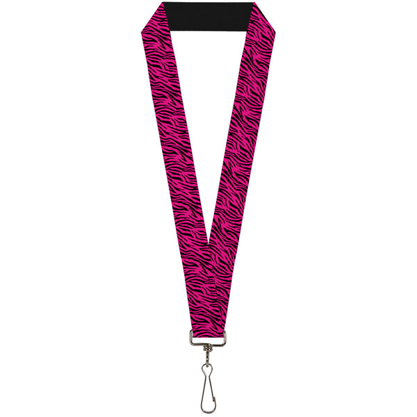 Buckle-Down Lanyard - 1.0" - Zebra 2 Fuchsia Pink