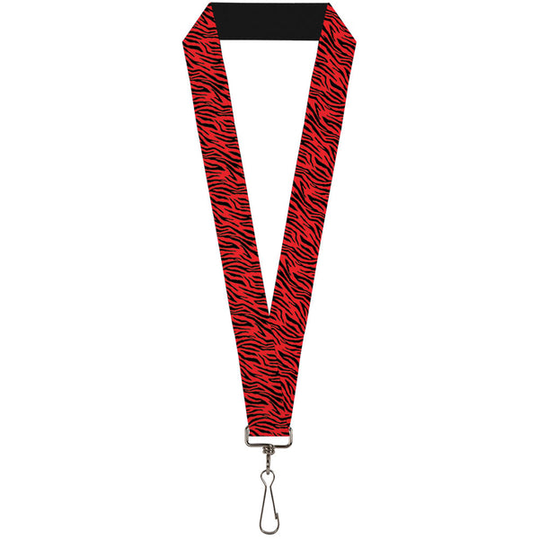 Buckle-Down Lanyard - 1.0" - Zebra 2 Red