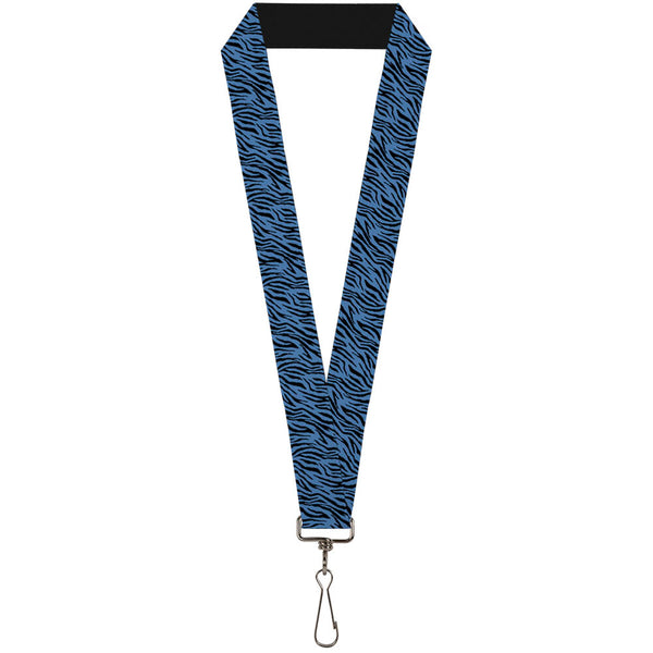 Buckle-Down Lanyard - 1.0" - Zebra 2 Turquoise