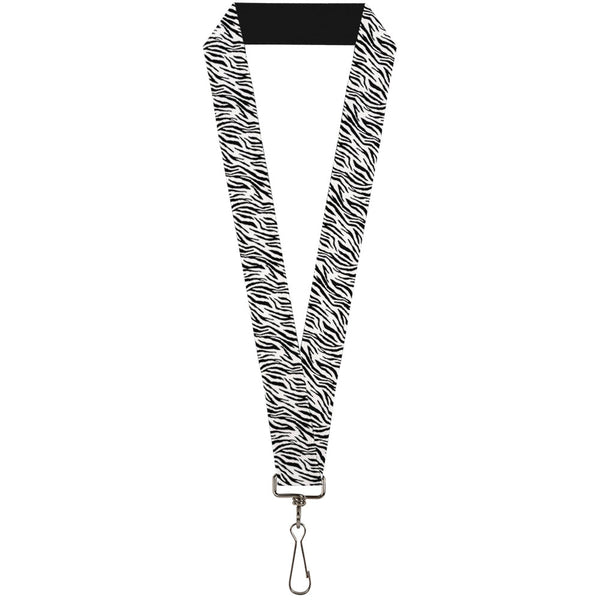 Buckle-Down Lanyard - 1.0" - Zebra 2 White