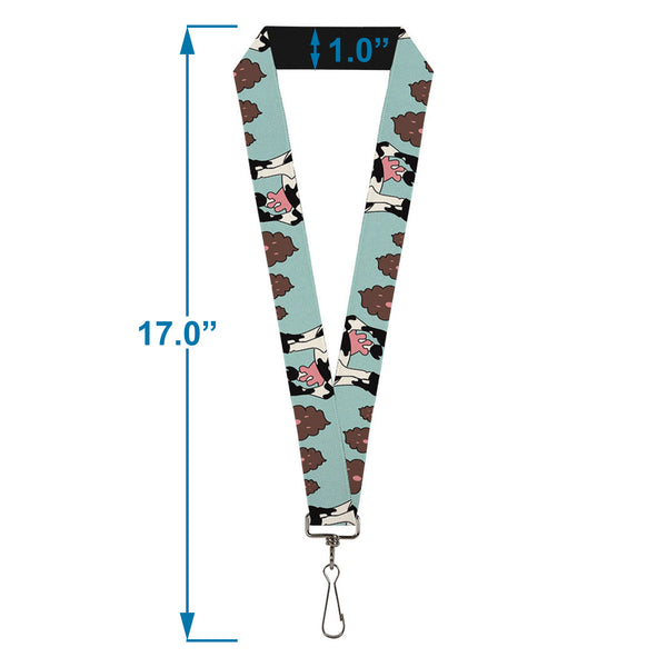 Buckle-Down Lanyard - 1.0" - Zebra Poops Color
