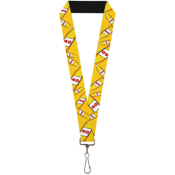 Buckle-Down Buckle-Down Lanyard - 40 Oz. Beer Bottles Yellow