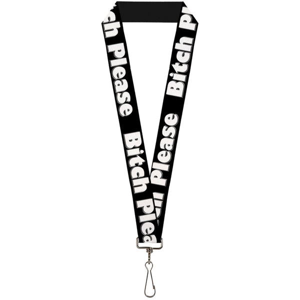 Buckle-Down Buckle-Down Lanyard - BITCH PLEASE Black/White