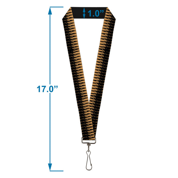 Buckle-Down Buckle-Down Lanyard - Bullets2 Orange/Black