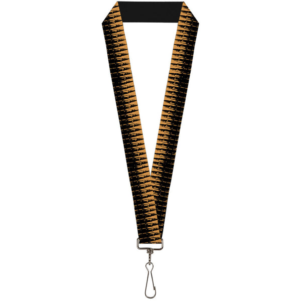 Buckle-Down Buckle-Down Lanyard - Bullets2 Orange/Black