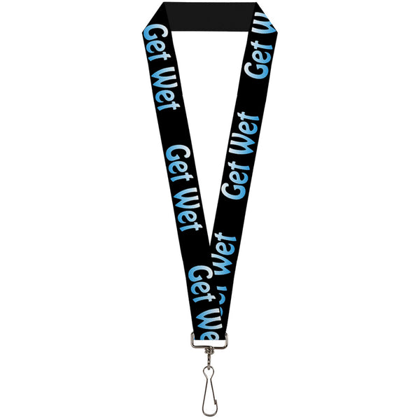Buckle-Down Buckle-Down Lanyard - GET WET Black/Baby Blue
