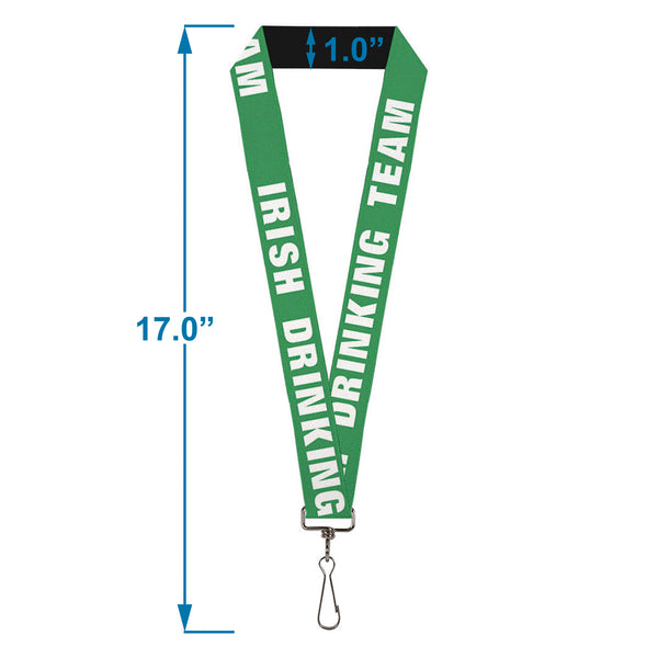Buckle-Down Buckle-Down Lanyard - IRISH DRINKING TEAM Green/White