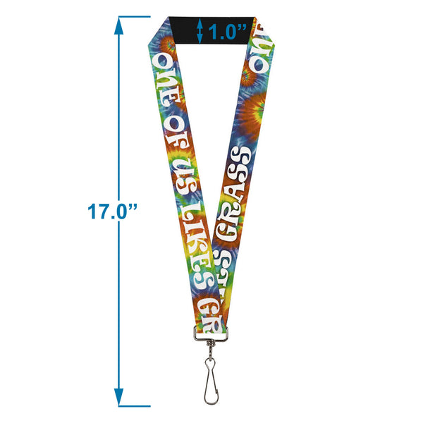 Buckle-Down Buckle-Down Lanyard - ONE OF US LIKES GRASS/Tie Dye Multi Color/White