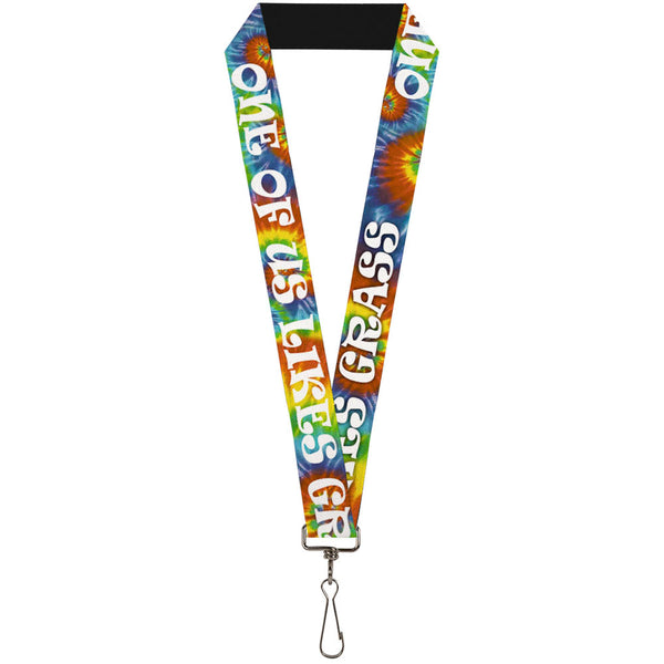 Buckle-Down Buckle-Down Lanyard - ONE OF US LIKES GRASS/Tie Dye Multi Color/White