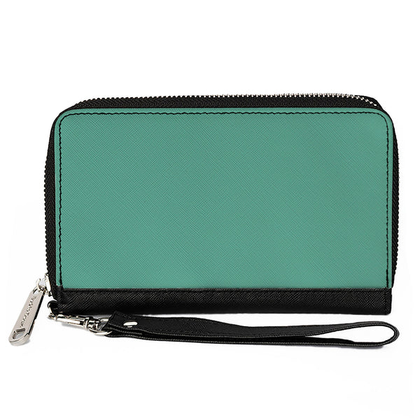 Buckle-Down PU Zip Around Wallet Rectangle - Teal
