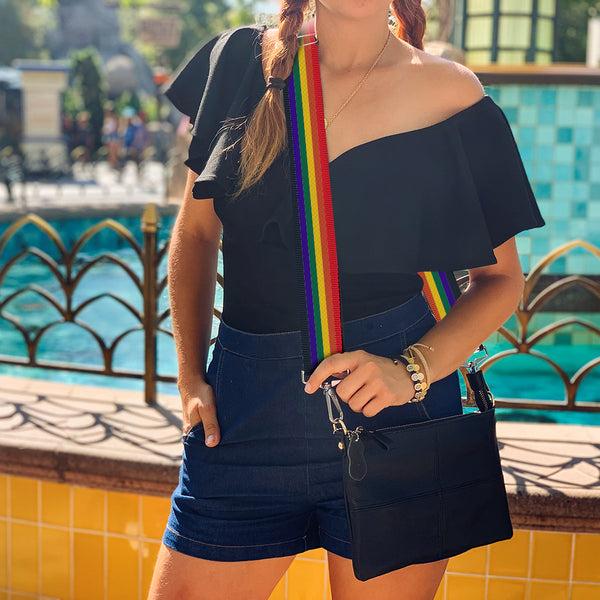 Buckle-Down Purse Strap - Rainbow