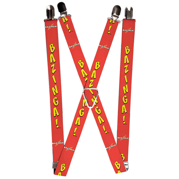 Buckle-Down Suspenders - 1.0" - BAZINGA Red Gold