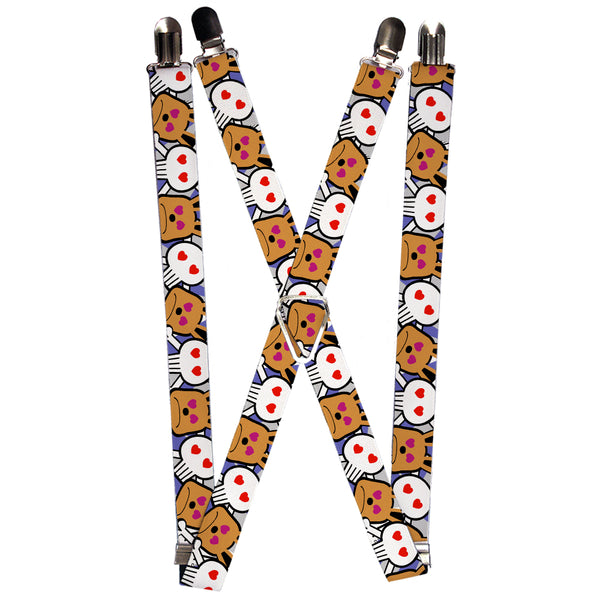 Buckle-Down Suspenders - 1.0" - BD Cartoon CLOSE-UP