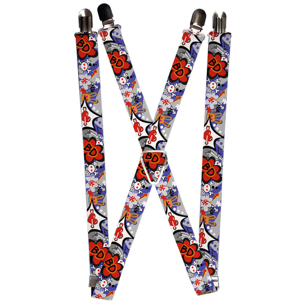 Buckle-Down Suspenders - 1.0" - BD Cartoon
