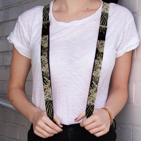 Buckle-Down Suspenders - 1.0" - BD Die Hard Skull 02