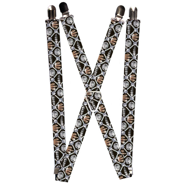Buckle-Down Suspenders - 1.0" - Bling