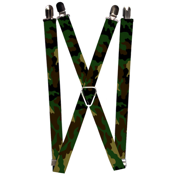 Buckle-Down Suspenders - 1.0" - Camo Olive