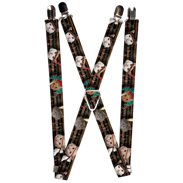 Buckle-Down Suspenders - 1.0" - Dream Catcher Cats