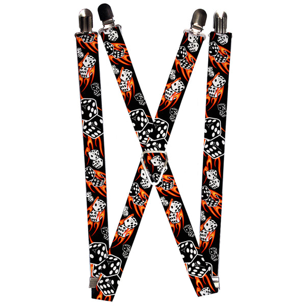 Buckle-Down Suspenders - 1.0" - Flaming Dice